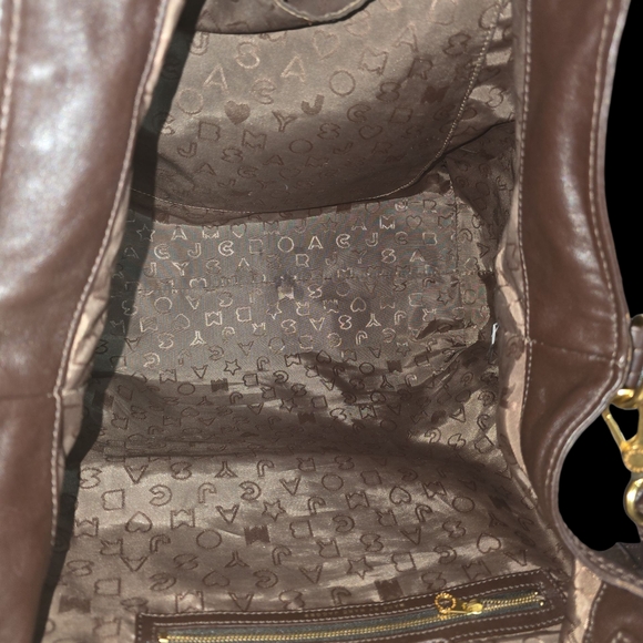 Marc By Marc Jacobs Totally Turnlock Teri Brown Patent Leather Shoulder Bag - Picture 11 of 14